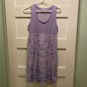 Athleta Lavender Sleeveless Vyasa Dress. Size MP. EC.